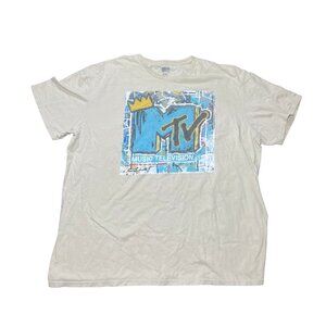 MTV Graffiti Logo Graphic T‑Shirt – Size XXL